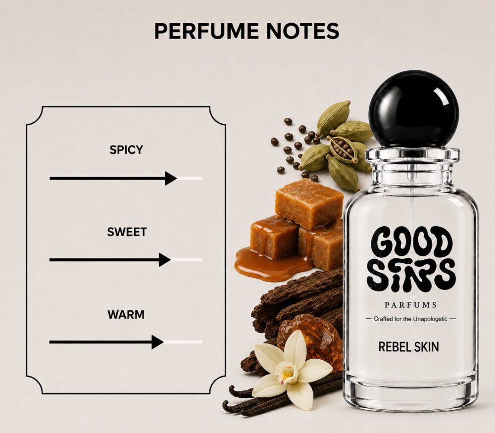 Rebel Skin – Long Lasting Vanilla Amber Perfume 100ml